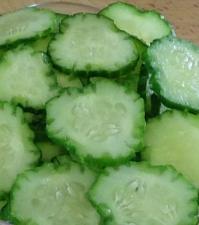 Cucumber Slices Fancy Style