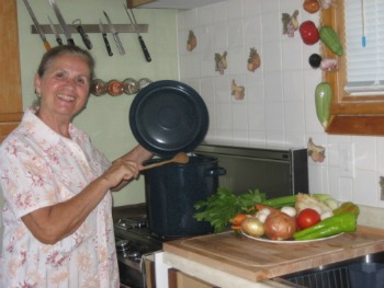 My Mom Cooking Soup